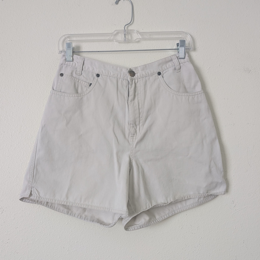 Relativity High Waist Women's Shorts, Stone Color, Size 8